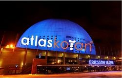 atlaskotan flyttar till Globen