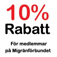 10% rabatt för migränförbundet